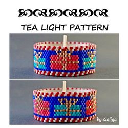 Birthday Gifts Tea Light Holder Peyote Pattern Holiday Beading Christmas Tealight Candle Cover Bead Design Gift
