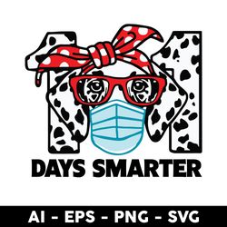 101 Days Smarter Dalmatian Dog Face Mask Svg, 101 Dalmatian Dog Svg, Dog Svg, Mother's Day Svg - Digital File
