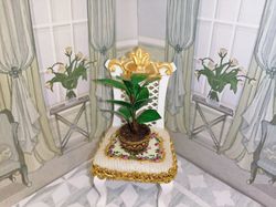 ficus for the doll house. 1:12. puppet miniature. dollhouse.