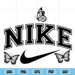 Nike Butterfly SVG, Fashion Brand Svg, Swoosh Svg, Sports Svg, Motivational Svg, Sports Brand svg, svg download
