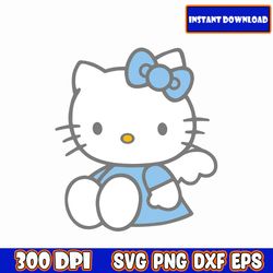 Kawaii Kitty SVG PNG, Kawaii Kitty svg, Kawaii Kitty Cut File for Cricut, Kawaii Kitty Shirt SVG, Svg cut files svg