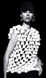 Vintage Crochet Pattern 278 Shell Covered with Pompons Women