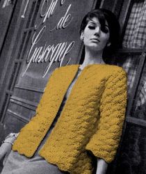 Vintage Crochet Pattern 279 Casual Jacket Women