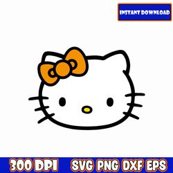 Kawaii Kitty SVG| Spring Kitty| Digital File for Crafting|