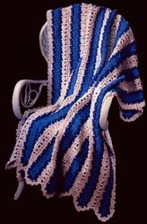Blue Breeze Afghan Vintage Crochet Pattern 268