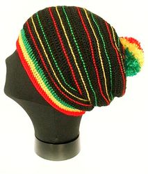 Crochet Rasta Hat for Dreadlocks. Hand knitting! Handmade. Reggae style