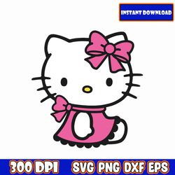 Kawaii Kitty Svg | Kawaii Kitty Svg Bundle | Cute Cat Svg | Kitty Svg | Kawaii Kitty Clipart | Png Cut File | Cricut