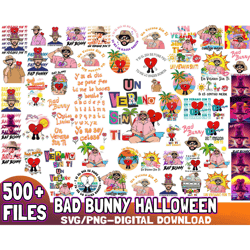 500 Files Bad Bunny Halloween svg,Bundle Bad Bunny Halloween,digital ,Instant Download