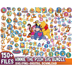 157 Files Winnie the Pooh Bundle Svg