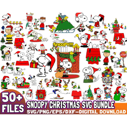 50 Files Snoopy Christmas Svg Bundle