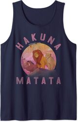 Disney Lion King Hakuna Matata Pride Rock Group Portrait Tank Top