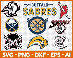 Buffalo Sabres Hockey Bundle Svg, Sport Svg, NHL Svg, NHL Logo Svg, Hockey Team Svg Digital Download