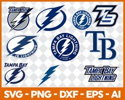 Tampa Bay lightning Hockey Bundle Svg, Sport Svg, NHL Svg, NHL Logo Svg, Hockey Team Svg Digital Download