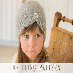 knitting pattern cable hat x cable knit beanie hat knit pattern x easy cable beanie x women cable toque hat x turban hat