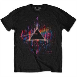 Pink Floyd - Dark Side of the Moon (Pink) Splatter T Shirt