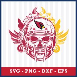 Skull Helmet Football Arizona Cardinals Svg, Arizona Cardinals Svg, Arizona Cardinals Cricut Svg, NFL Svg Digital File