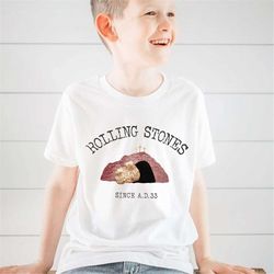 Rolling Stones Boys Easter Shirt | He is Risen Shirt | Christ is Risen Youth Easter Shirt | Toddler Boy Easter Shirt | C