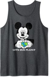 Disney Mickey Classic Mickey Love Our Planet Earth Day Tank Top