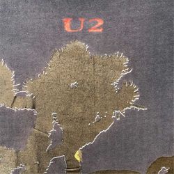 VINTAGE U2 Joshua Tree Black T Shirt Size Large