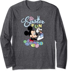 Disney Mickey Mouse Easter Fun Painting Eggs Long Sleeve