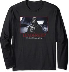 Star Wars Darth Vader Leadership Inspirational Poster Photo Long Sleeve