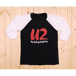 Vintage 1984 U2 The Unforgettable Fire World Tour Baseball T-Shirt / Retro Collectable Rare