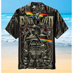 Pink Floyd Rainbow Theater Universal Hawaiian Shirt, Vintage Hawaiian Shirt, Hawaiian Shirt For Men Women,Summer Vacatio