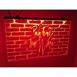pink floyd the wall led light signman cave