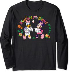 Disney Minnie and Daisy Bunnies and Bows Girlsu2019 Easter Long Sleeve