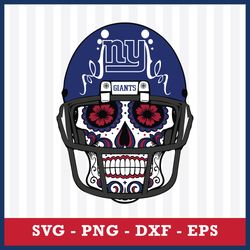 Skull Helmet New York Giants Svg, New York Giants Svg, New York Giants Cricut Svg, NFL Svg, Png Dxf Eps File