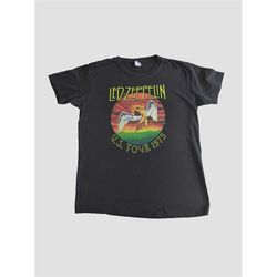 Led Zeppelin USA Tour 1975 Men's Black T-Shirt