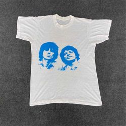 Vintage Keith Richards Mick Jagger Rolling Stones PaperThin Original 70s 80s Rare T Shirt