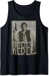 Star Wars Han Solo Rebel Classic Portrait Tank Top