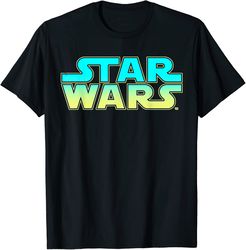 Star Wars Neon Vibrant Colored Logo Graphic T-Shirt