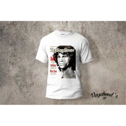 The Doors Jim Morrison Vintage T Shirt, The Rolling Stone Magazine Tee, Vintage Rock Concert Shirt, Unisex Retro Tee, Ro