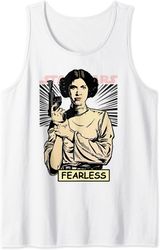 Star Wars Princess Leia Fearless Comic Portrait Tank Top