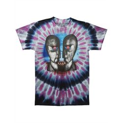 Pink Floyd Division Bell tie dye  shirt - Pink Floyd tie dye shirt - Pink Floyd Tie Dye Pink Floyd album on a shirt (sm,