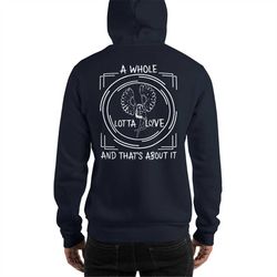 A Whole LOTTA LOVE - Men's Hoodie Pullover,Men's 70's Rock themed Hoodie for him,Classic Rock Hoodie for Men,Rock n Roll