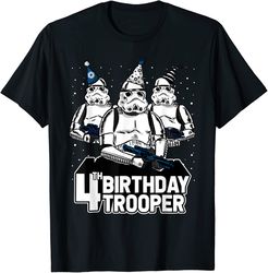 star wars stormtrooper party hats trio 4th birthday trooper
