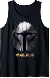 Star Wars The Mandalorian Helmet Logo Tank Top