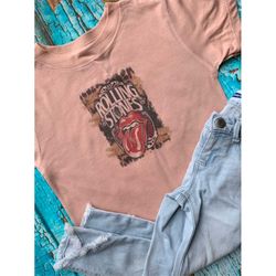 rolling stones tee // rolling stones toddler tee // toddler band tee // matching mommy and me tees