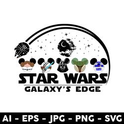 Star Wars Galaxy's Edge Svg, Star Wars Character Svg, Baby Yoda Svg, Star Wars Svg, Disney Svg - Digital File