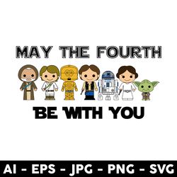 May The Fourth Be With You Svg, Baby Yoda Svg, Star Wars Svg, Star Wars Character Svg