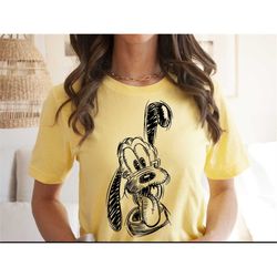 Pluto Sketch Shirt| Disney Shirts| Magic Kingdom Shirt| Unisex Fit