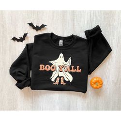 Boo Yall Sweatshirt, Halloween Sweatshirt, Sweatshirt for Fall, Gildan 18000 Sweatshirt, Ghost Sweatshirt
