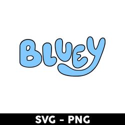 Bluey Logo Svg, Bluey Svg, Bluey Dog Svg, Cartoon Svg - Digital File