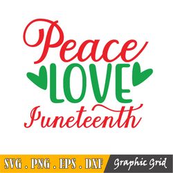 Peace Love Juneteenth Svg Cut File Cricut Cut File For Silhouette Or Cricut Design Space