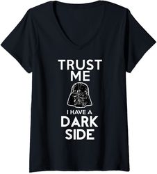 Womens Star Wars Darth Vader Trust Me I Have A Dark Side V-Neck