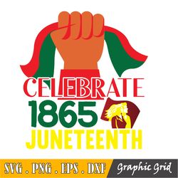 Juneteenth Svg Freedom Day Svg 1865 Svg Cut File Vinyl Decal File For Silhouette Cameo Cricut File Iron On Transfer