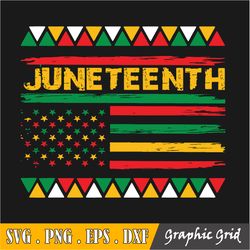 Juneteenth Fist American Flag Png Svg Cricut Cut Files Black History Grunge Clipart Usa Patriotic Commercial Use Graphic